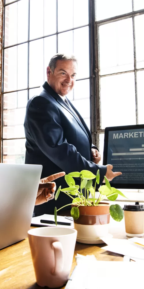 Group of diverse businesspeople in a meeting