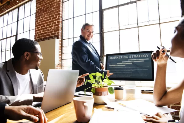Group of diverse businesspeople in a meeting